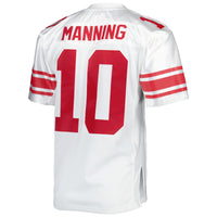 New York Giants 2007 Eli Manning White Authentic Throwback Retired Player Jersey