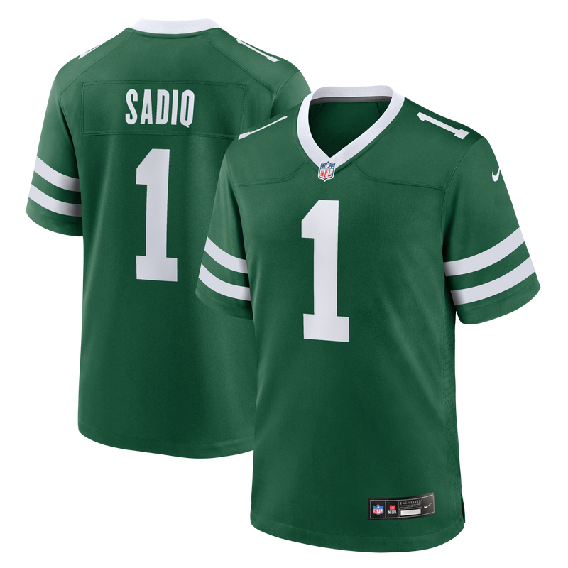 New York Jets Kenyon Sadiq Legacy Green 2026 NFL Draft First Round Pick No. 16 Team Game Jersey