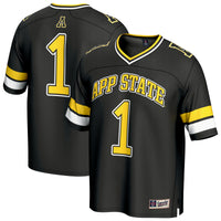 #1 Appalachian State Mountaineers Lightweight Collegiate Football Fashion Jersey - Black
