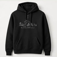 Minimalist Holy Night Hooded Sweatshirt, A Thrill of Hope Nativity Hoodie, Christian Christmas Scripture Pullover, Faith Holiday Sweater