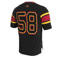 Iowa State Cyclones Lightweight Collegiate Football Blackout Fashion Jersey