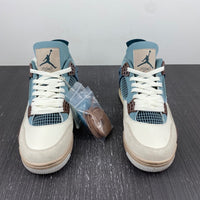 Sneakers, Blue White Brown Colorway, Lace Up Design, Casual Gift for Sneaker Fans