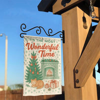 Comfy Holiday Cat Yard Flag, Cat by Fireplace Christmas Garden Flag, Winter Kitten Garden Flag, Festive Lawn Banner, Pet Lover Porch Flag