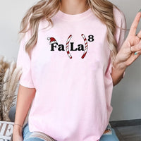Fa La La 8th Power Equation Shirt, Math Teacher Christmas T-Shirt, STEM Holiday Graphic Tee, Humorous Math Equation T-Shirt, Math Nerd Present