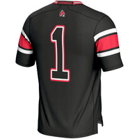#1 Ball State Cardinals Endzone Football Jersey - Black
