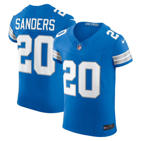 Detroit Lions Barry Sanders Blue Team Elite Jersey