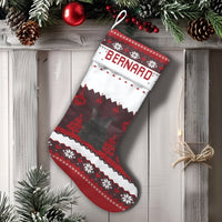 Personalized Bunny Holiday Stocking, Rabbit Christmas Stocking, Custom Name Xmas Stocking, Adorable Pet Christmas Decor, Family Holiday Present