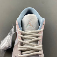 Low Top Sneakers, Off White Pink Gray Colorway, Lace Up Design, Casual Gift for Sneaker Fans