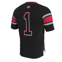 Ohio State Buckeyes Lightweight Collegiate Football Blackout Fashion Jersey