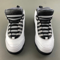 High Top Sneakers, White Black Gray Colorway, Leather Footwear, Lace Up Design, Casual Gift for Sneaker Fans