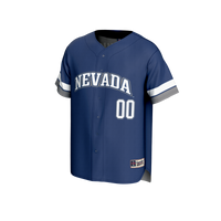Nevada Wolf Pack NIL Pick-A-Player Baseball Lightweight Jersey - Navy