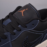 Retro Low Top Sneakers, Blue White Black Navy Colorway, Lace Up Design, Casual Gift for Sneaker Fans