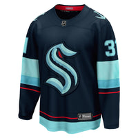 Seattle Kraken Philipp Grubauer Navy Home Breakaway Player Jersey