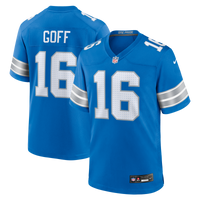 Detroit Lions Jared Goff Blue Game Jersey
