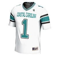 #1 Coastal Carolina Chanticleers Football Jersey - White