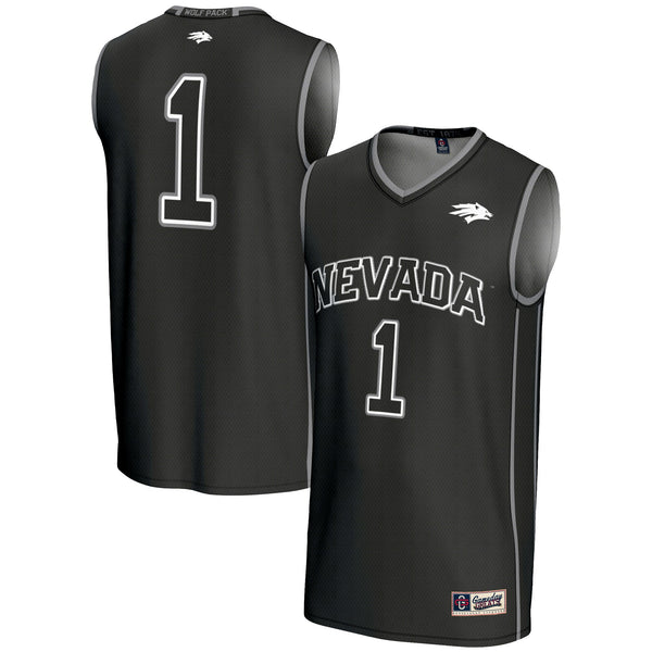 #1 Nevada Wolf Pack Lightweight Basketball Jersey - Black