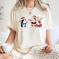 Santa Guinea Pig Shirt, Guinea Pig Christmas T-Shirt, Adorable Holiday Pet Graphic Tee, Humorous Xmas Guinea Pig T-Shirt, Animal Lover Present Shirt