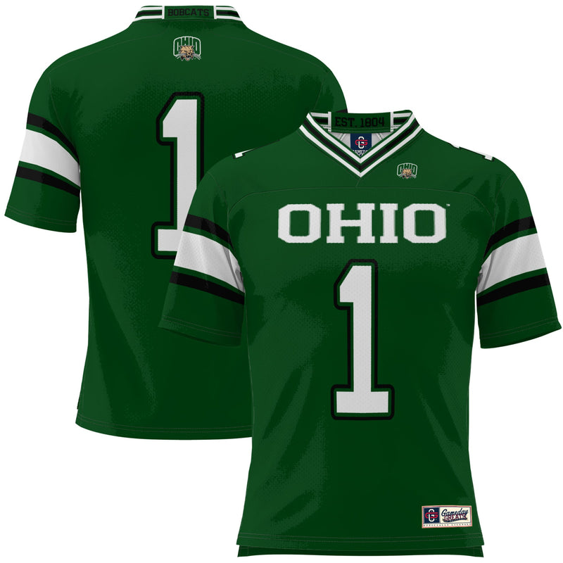 #1 Ohio Bobcats Football Jersey - Green