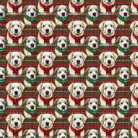 Plaid Winter Dog Gift Wrap, Great Pyrenees Christmas Wrapping Paper, Festive Dog Lover Wrapping Paper, Holiday Present Roll