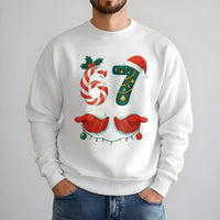 Candy Cane Pine Holiday Sweatshirt, 67 Christmas Sweatshirt, Humorous Meme Christmas Crewneck, Winter Xmas 67 Graphic Sweatshirt for Fans