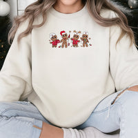 Medical Holiday Crewneck Sweatshirt, Christmas Nurse Gingerbread Sweatshirt, Adorable RN Graphic Pullover, Healthcare Worker Sweatshirt Present