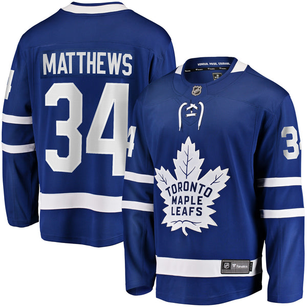 Toronto Maple Leafs Auston Matthews Blue Home Breakaway Jersey