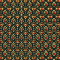 Victorian Christmas Gift Wrap, Baroque Poinsettia Wrapping Paper, Vintage Botanical Holiday Wrapping Paper, Xmas Present Wrap Roll