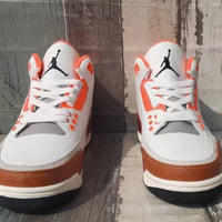 Sneakers, White Red Orange Colorway, Lace Up Design, Casual Gift for Sneaker Fans