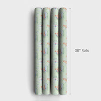 Watercolor Dog Christmas Gift Wrap, Golden Doodle Sleigh Wrapping Paper, Puppy Winter Holiday Wrapping Paper, Dog Lover Gift Wrap Roll