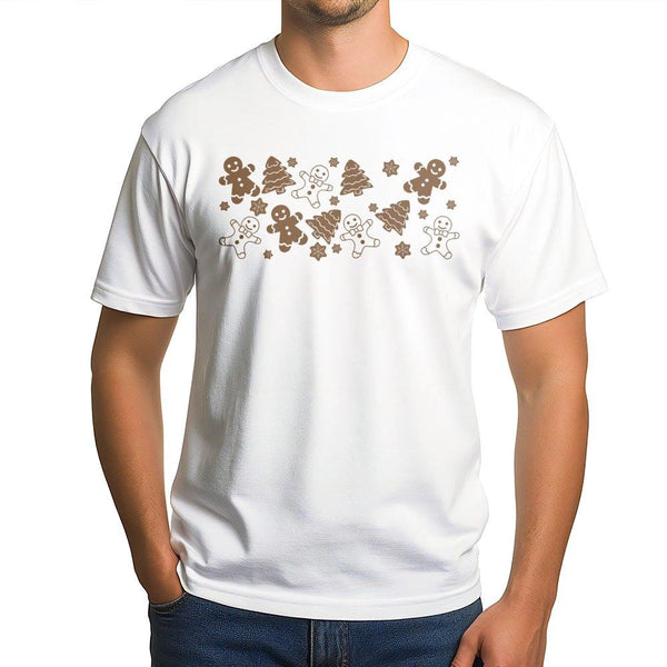 Adorable Christmas Cookie Graphic Tee, Gingerbread Man T-Shirt, Festive Holiday Season Shirt, Xmas Bakery Graphic Tee, Christ