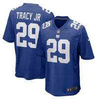 New York Giants Tyrone Tracy Jr. Royal Team Game Jersey