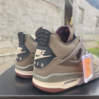 Mid Top Sneakers, Brown Colorway, Lace Up Design, Casual Gift for Sneaker Fans