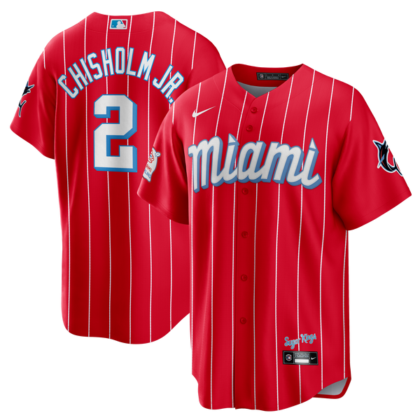 Miami Marlins Jazz Chisholm Jr. Red City Connect Replica Jersey