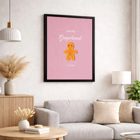Smells Like Regret Holiday Canvas Wall Art, Humorous Gingerbread Man Canvas Print, Humorous Christmas Canvas Decor, Festive Winter Gag Present