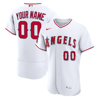 Los Angeles Angels White Home Authentic Custom Jersey