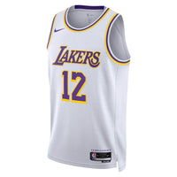 Los Angeles Lakers Association Edition Swingman Jersey - White - Jake LaRavia