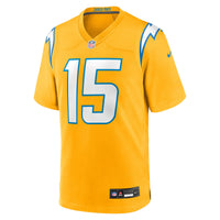 Los Angeles Chargers Ladd McConkey Gold Alternate Charger Power Game Player Jersey