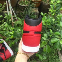 Sneakers, Black Red Colorway, Lace Up Design, Casual Gift for Sneaker Fans
