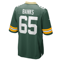 Green Bay Packers Aaron Banks Green Team Game Jersey