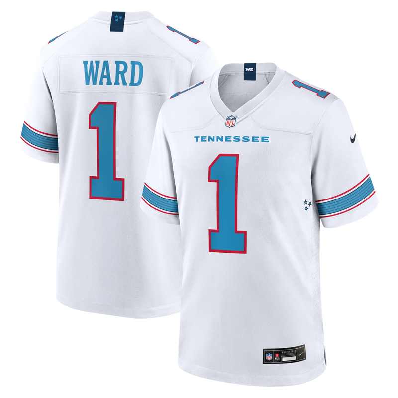 Tennessee Titans Cameron Ward White Game Jersey