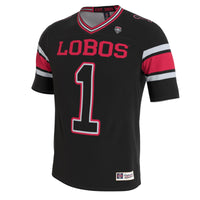 New Mexico Lobos Lightweight Collegiate Football Blackout Fashion Jersey