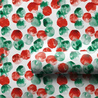 Red Green Gift Wrap, Watercolor Polka Dot Wrapping Paper, Modern Dot Wrapping Paper, Adorable Holiday Gift Wrap, Christmas Wrapping Paper