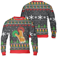 Rude Holiday Cookie Sweatshirt, Humorous Gingerbread Shocker Sweatshirt, Ugly Xmas Party Donut Sweatshirt, Adult Humor Christmas Crewneck