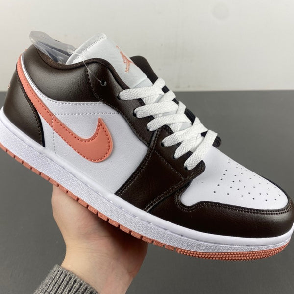 Low Top Sneakers, White Black Orange Colorway, Lace Up Design, Casual Gift for Sneaker Fans