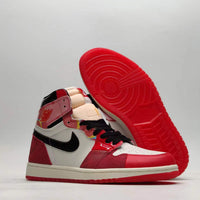 Sneakers, Red White Black Colorway, Lace Up Design, Casual Gift for Sneaker Fans