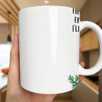 Festive Pine and Berry Holiday Mug, Christmas Wreath Coffee Mug, Rustic Winter Botanical Ceramic Mug, Xmas Tea Cup, Holiday Season Present