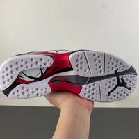 Retro Mid Top Sneakers, White Red Black Colorway, Lace Up Design, Casual Gift for Sneaker Fans