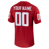 Crimson Washington State Cougars Football Custom Game Jersey