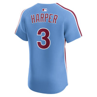 Philadelphia Phillies Bryce Harper Light Blue Alternate Elite Jersey