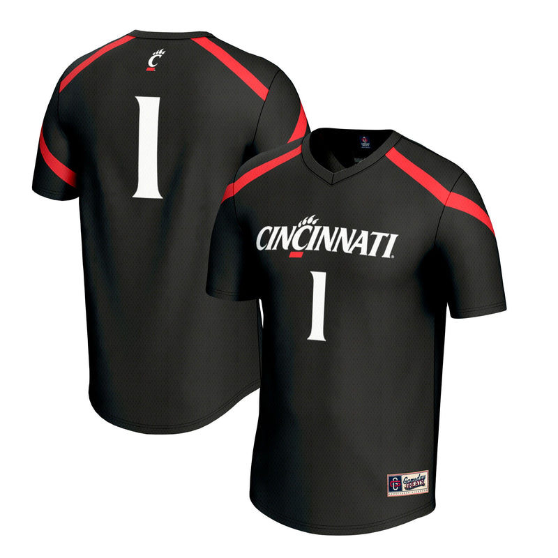 #1 Cincinnati Bearcats Lacrosse Fashion Jersey - Black
